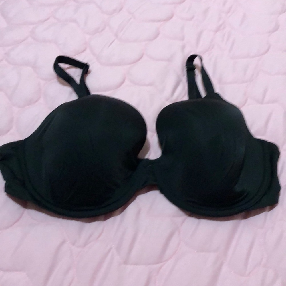Victoria’s Secret Bra, Black Satin 38D